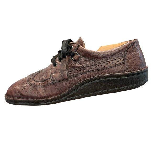Finn Comfort York Brown Leather Full Brogue Wingtip Lace Up Comfort Shoe Mens 11 main image 10
